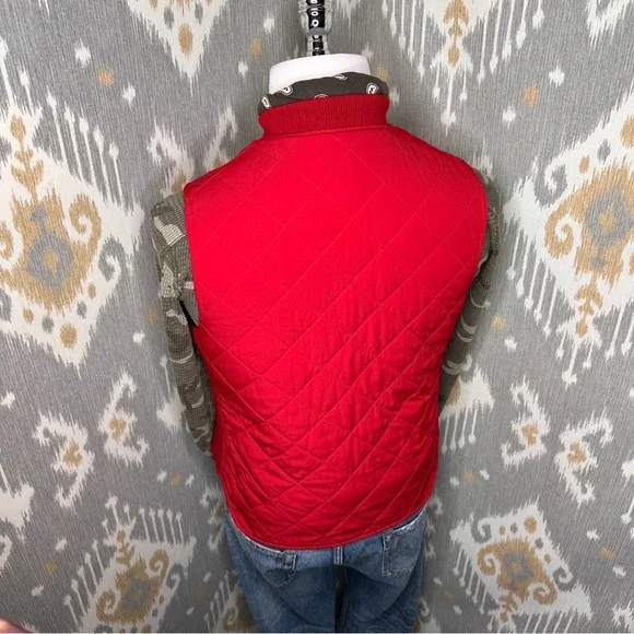 Polo Ralph Lauren Fall ‘10 Red Reversible Sheep Wool Nylon Quilted Hunting Vest